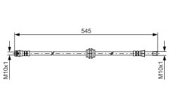 BOSCH 1987481454 — Тормозной шланг