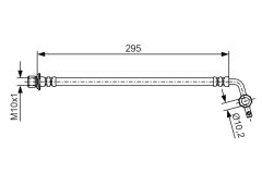 BOSCH 1987481462 — Furtun de frână