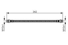 BOSCH 1987481464 — Furtun de frână