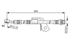 BOSCH 1987481475 — Furtun de frână