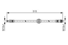 BOSCH 1987481480 — Furtun de frână