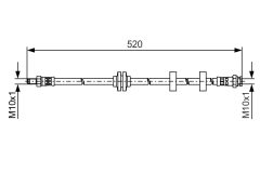 BOSCH 1987481495 — Тормозной шланг