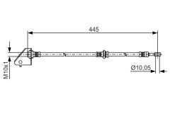 BOSCH 1987481497 — Furtun de frână