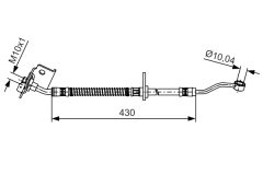 BOSCH 1987481504 — Furtun de frână