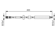 BOSCH 1987481509 — Furtun de frână