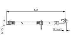 BOSCH 1987481514 — Furtun de frână