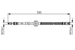 BOSCH 1987481516 — Тормозной шланг