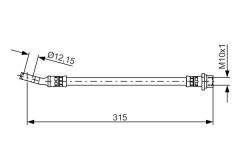 BOSCH 1987481526 — Тормозной шланг