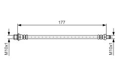 BOSCH 1987481527 — Furtun de frână