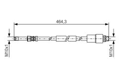 BOSCH 1987481541 — Furtun de frână