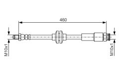 BOSCH 1987481543 — Furtun de frână