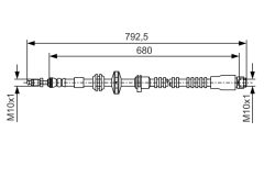 BOSCH 1987481546 — Тормозной шланг