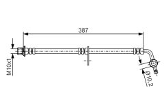 BOSCH 1987481550 — Furtun de frână