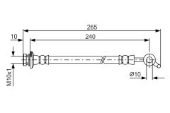 BOSCH 1987481571 — Furtun de frână