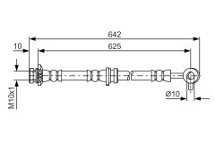BOSCH 1987481572 — Furtun de frână