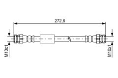 BOSCH 1987481577 — Тормозной шланг