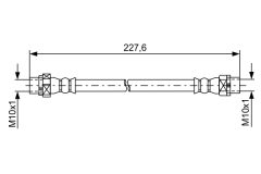 BOSCH 1987481582 — Тормозной шланг