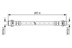 BOSCH 1987481583 — Тормозной шланг