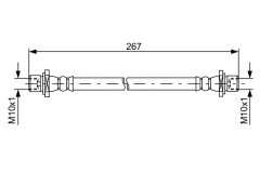 BOSCH 1987481584 — Furtun de frână