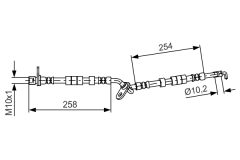 BOSCH 1987481595 — Тормозной шланг