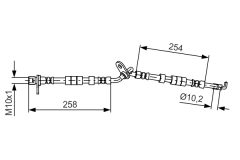 BOSCH 1987481597 — Тормозной шланг