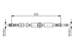 BOSCH 1987481601 — Тормозной шланг