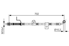 BOSCH 1987481603 — Тормозной шланг