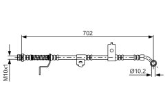 BOSCH 1987481604 — Тормозной шланг