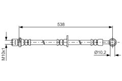 BOSCH 1987481605 — Furtun de frână