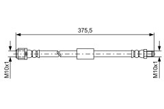 BOSCH 1987481608 — Тормозной шланг