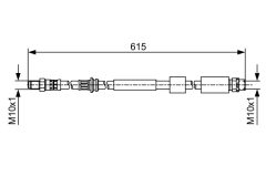 BOSCH 1987481615 — Furtun de frână