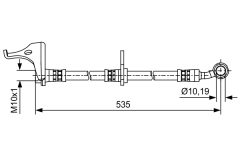 BOSCH 1987481619 — Furtun de frână