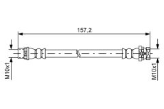 BOSCH 1987481624 — Furtun de frână