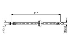BOSCH 1987481626 — Furtun de frână