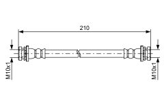 BOSCH 1987481628 — Furtun de frână