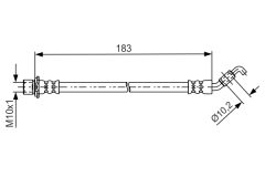 BOSCH 1987481639 — Furtun de frână