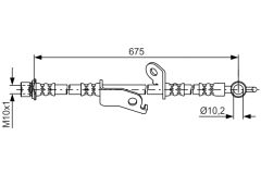 BOSCH 1987481657 — Тормозной шланг