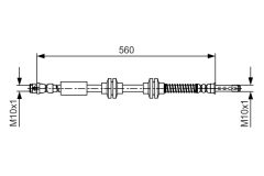 BOSCH 1987481664 — Тормозной шланг