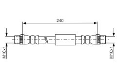 BOSCH 1987481666 — Тормозной шланг