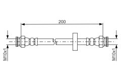 BOSCH 1987481670 — Тормозной шланг
