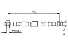 BOSCH 1987481673 — Тормозной шланг