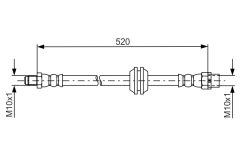 BOSCH 1987481680 — Тормозной шланг