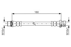 BOSCH 1987481682 — Furtun de frână