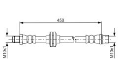 BOSCH 1987481683 — Furtun de frână