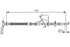 BOSCH 1987481684 — Тормозной шланг