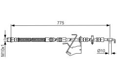 BOSCH 1987481685 — Тормозной шланг