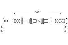 BOSCH 1987481690 — Тормозной шланг