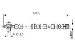 BOSCH 1987481693 — Тормозной шланг