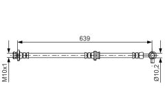 BOSCH 1987481696 — Furtun de frână