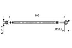 BOSCH 1987481699 — Furtun de frână
